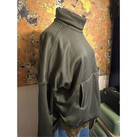 The North Face Slacker Poncho Sweatshirt Olive Green Size S/M - Picture 10 of 13